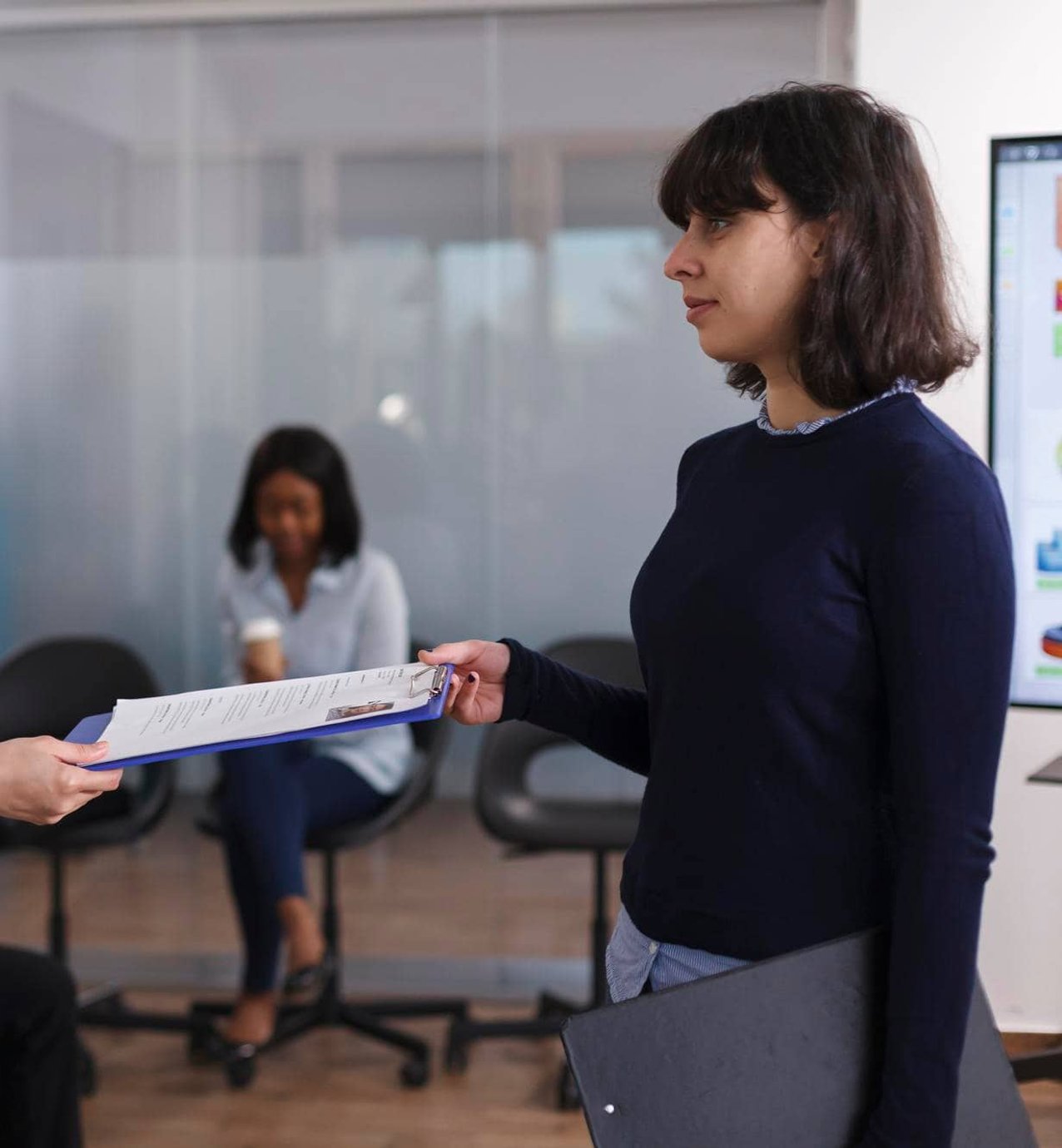 Hive Talent consultant reviewing workforce planning and sourcing strategy with a client