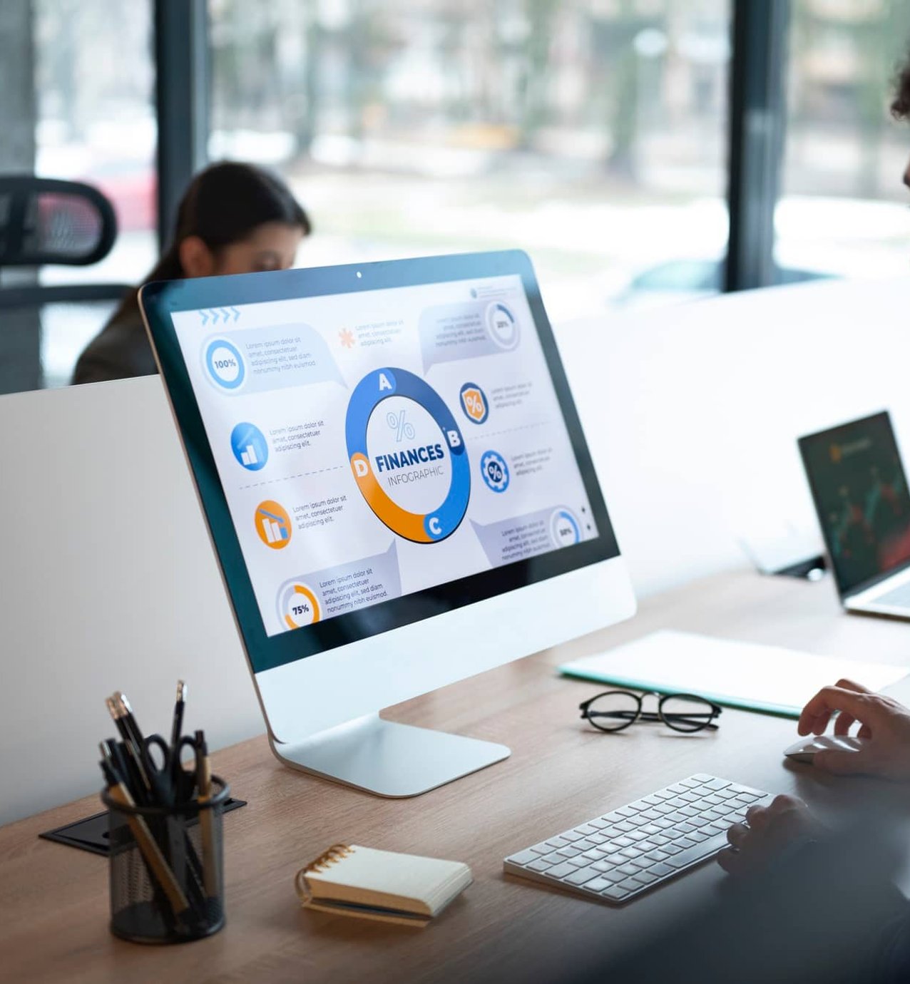 Hive Talent consultant demonstrating recruitment technology options to a client team